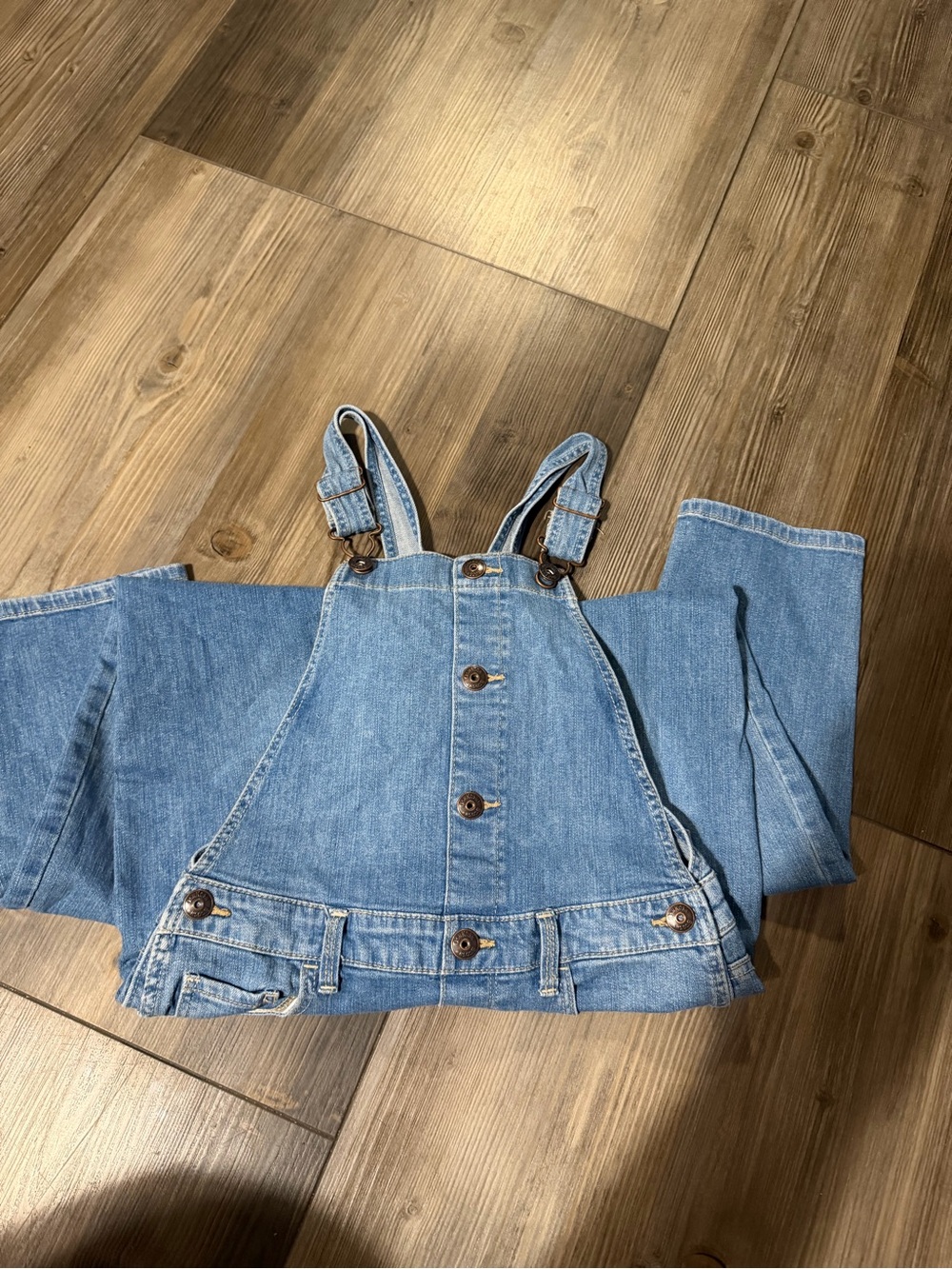 OshKosh B'gosh Light Blue Denim girls Kids Overalls - Picture 3 of 6